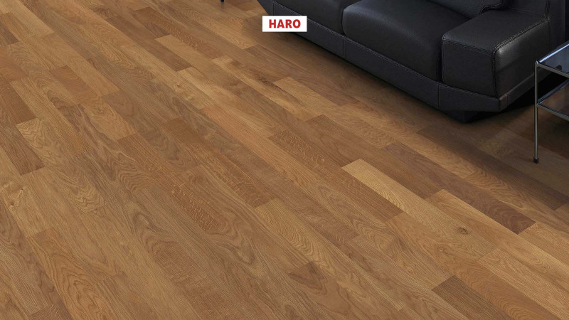 HARO Parquet 4000 Amber Oak Trend structured naturaLin plus Strip Classico main product photo
