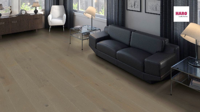 HARO Parkett 4000 Sauvage Eiche graphitgrau Landhausdiele 4V naturaLin plus main product photo