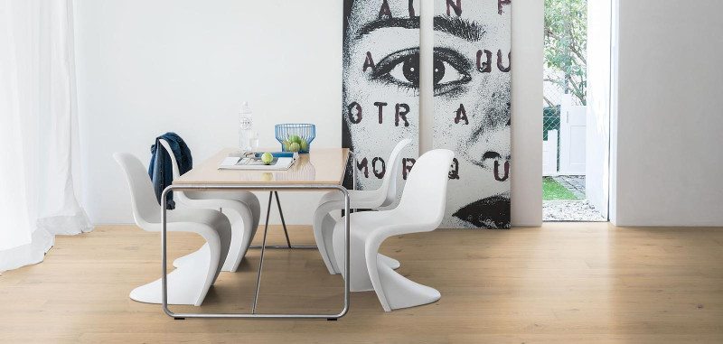 HARO Parquet 4000 Oak Light White Markant naturaDur 1-strip plank Plaza 240 4V main product photo