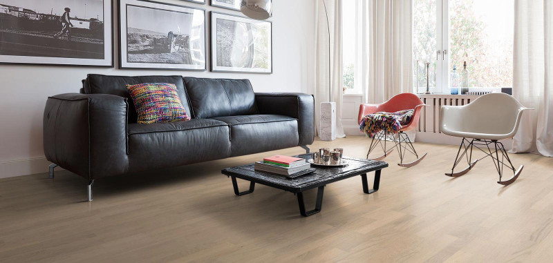 HARO Parquet 4000 Oak Light White Naturale naturaLin plus 3-strip main product photo