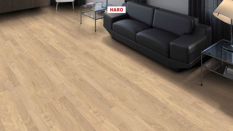 HARO Parquet 4000 Oak Light White Naturale naturaDur Strip Allegro main product photo