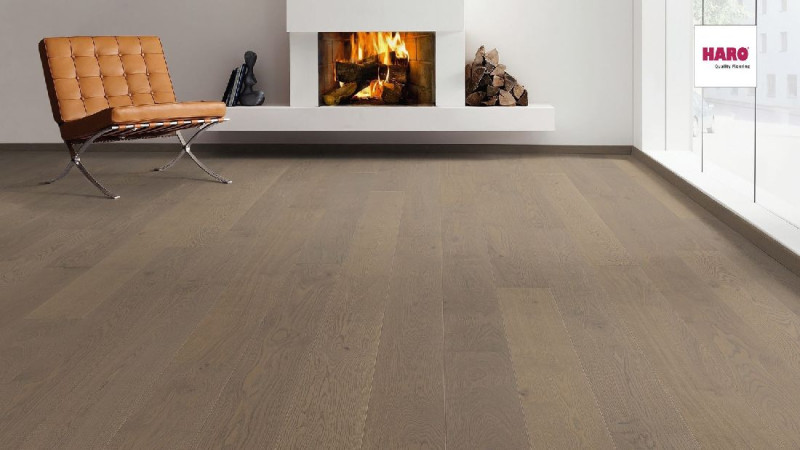Parquet HARO 4000 Markant Roble shell gris Lama 4V naturaLin plus main product photo