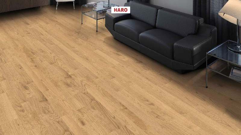 HARO Parquet 4000 Oak Naturale permaDur Strip Allegro main product photo