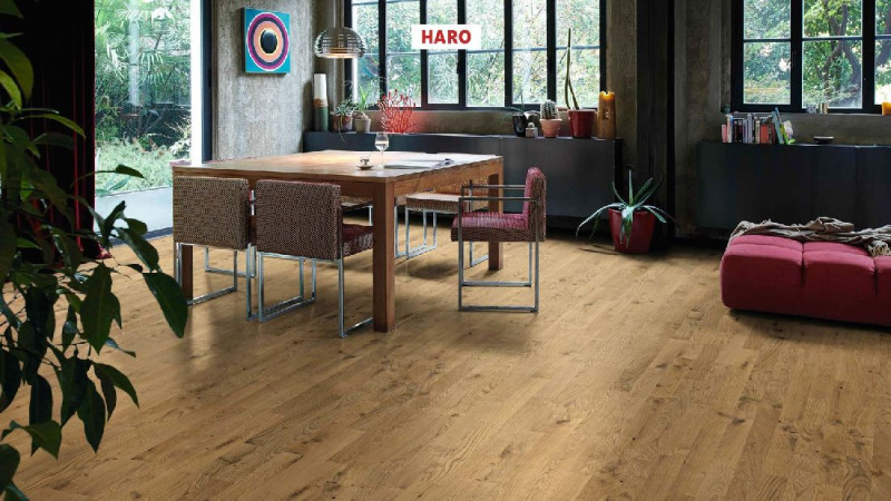 HARO Parkett 4000 Eiche Naturale strukturiert naturaDur Stab Classico main product photo