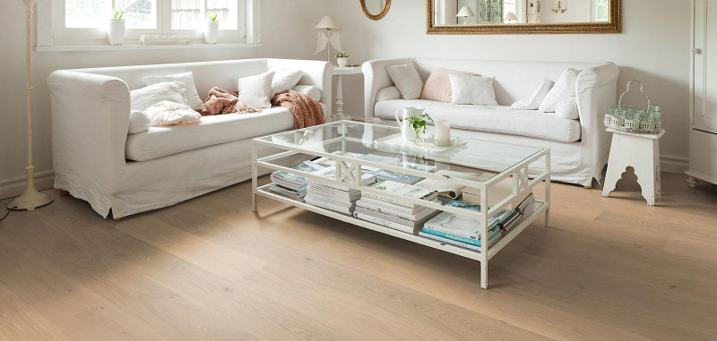 HARO Parquet 4000 Oak Puro White Markant naturaDur 1-strip plank Plaza 240 4V main product photo