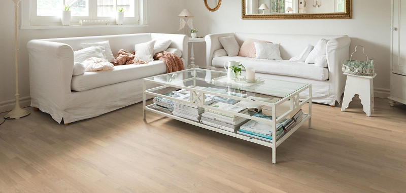 HARO Parkett 4000 Eiche puroweiß Naturale naturaDur 3-Stab Schiffsboden main product photo