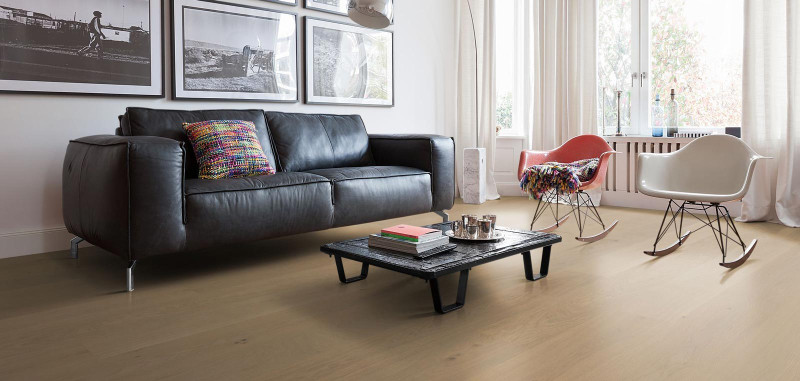 HARO Parkett 4000 Eiche sandgrau Markant naturaLin plus 1-Stab Landhausdiele Plaza 240 4V main product photo