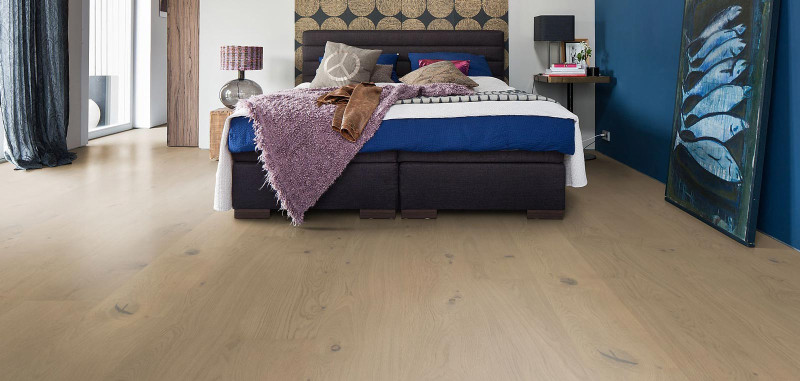 HARO Parquet 4000 Oak Sand Grey Sauvage naturaDur 1-strip plank Plaza 240 4V main product photo