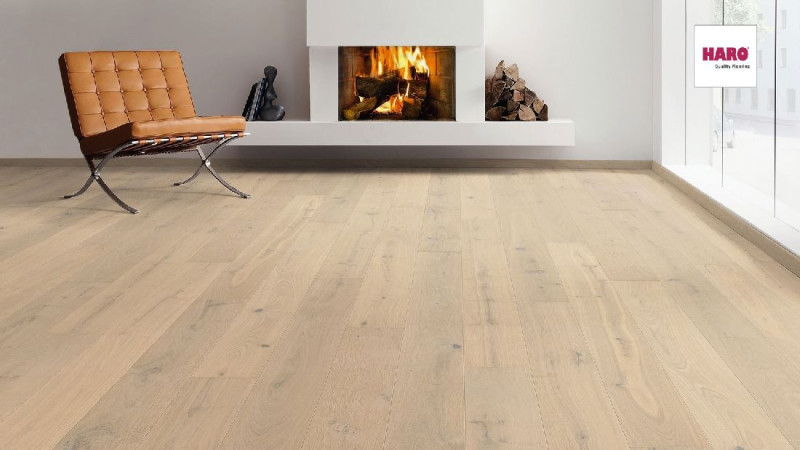 HARO Parkett 4000 Sauvage Eiche sandweiß Landhausdiele 4V naturaLin plus main product photo