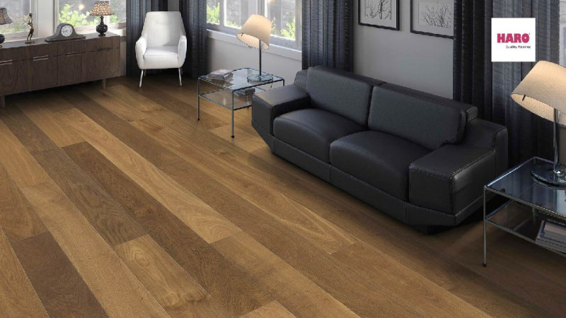 Parquet HARO 4000 Markant Roble ahumado 4V naturaLin plus main product photo