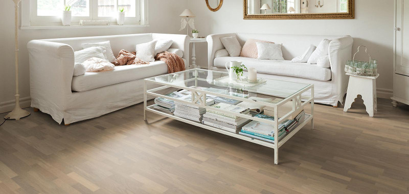 Parquet HARO 4000 Roble ahumado puro blanco Trend naturaLin plus bloque de 3 lamas main product photo
