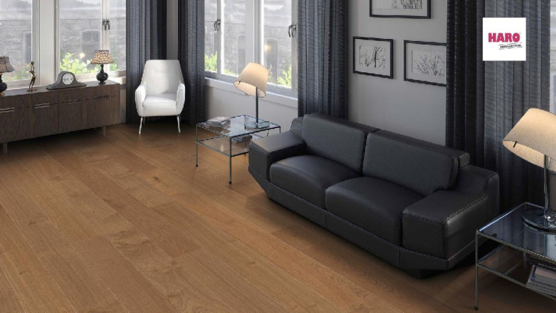 HARO Parkett Professional 4000 Bernsteineiche Markant naturaLin plus 1-Stab Landhausdiele Maxim 4V main product photo