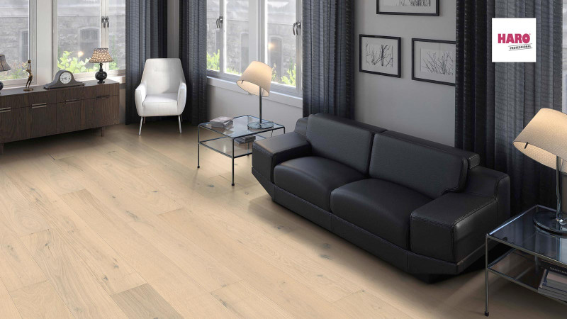 HARO Parkett Professional 4000 Eiche lichtweiß Sauvage naturaDur 1-Stab Landhausdiele Maxim 4V main product photo