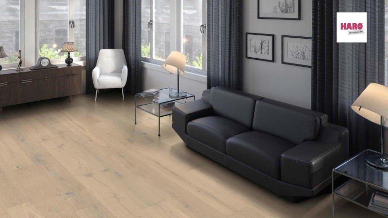 HARO Parkett Professional 4000 Eiche lichtweiß Sauvage naturaLin plus 1-Stab Landhausdiele Maxim 4V main product photo