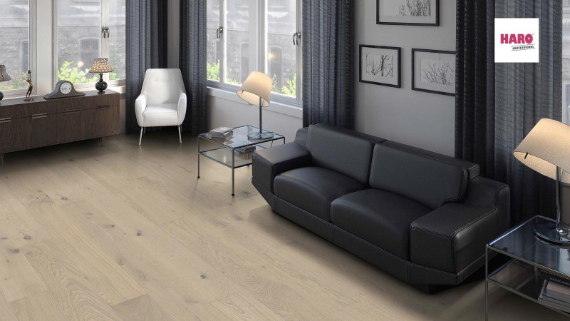 HARO Parkett Professional 4000 Eiche sandgrau Sauvage naturaDur 1-Stab Landhausdiele Maxim 4V main product photo