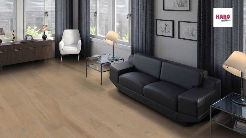 HARO Parkett Professional 4000 Eiche sandgrau Sauvage naturaLin plus 1-Stab Landhausdiele Maxim 4V main product photo