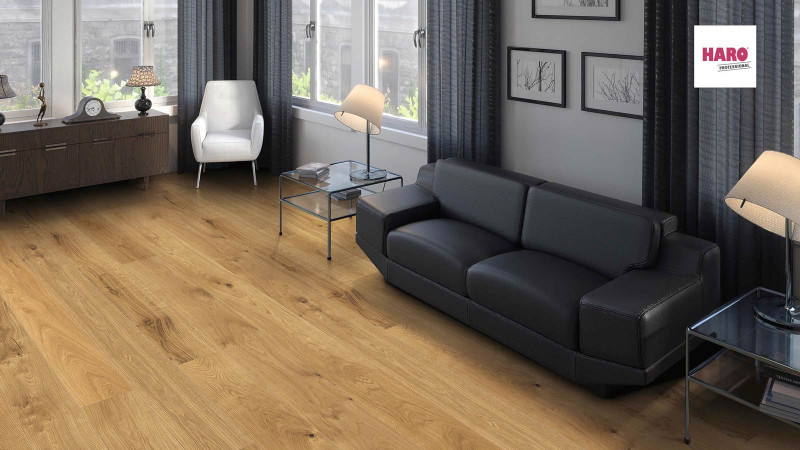HARO Professional Parquet 4000 Oak Sauvage naturaLin plus Strip Plank Maxim 4V main product photo