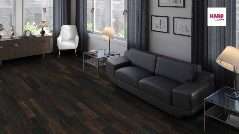 HARO Professionnel Parquet 4000 Chêne foncé Lame Allegro naturaLin plus main product photo