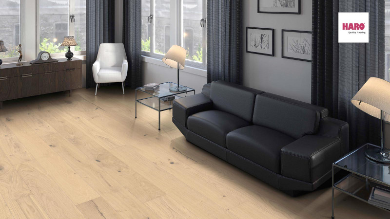 Parquet profesional HARO 4000 Roble Sauvage plancha invisible Maxim 4V naturaDur main product photo