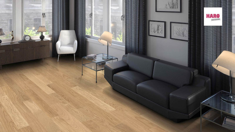 Parkett profesional HARO 4000 Markant Eiche invisible Puñalada Prestige naturaLin plus main product photo