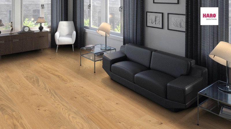 HARO Professional Parkett 4000 Markant Eiche Landhausdiele Maxim 4V naturaDur main product photo