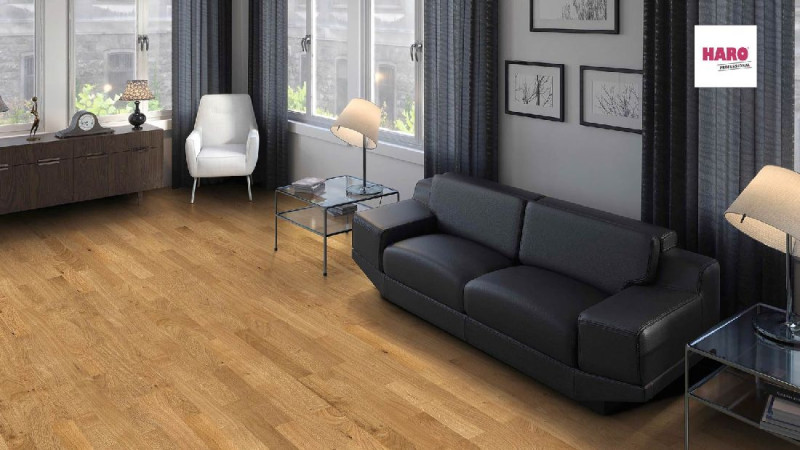 Parkett profesional HARO 4000 Terra Eiche Stab Allegro naturaLin plus main product photo