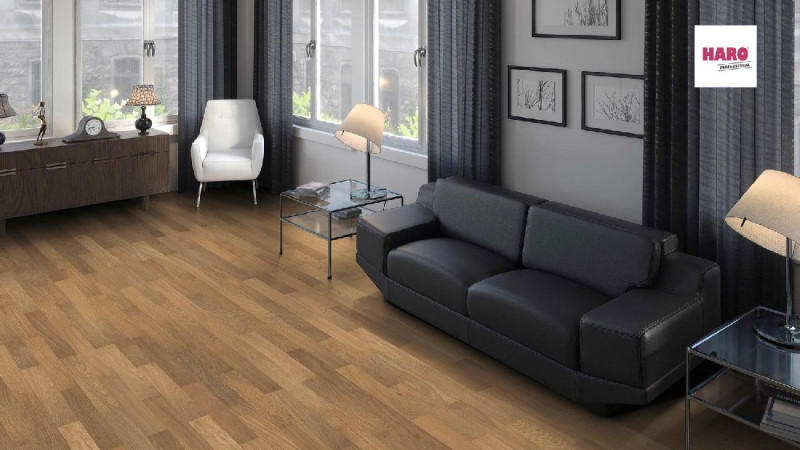 HARO Professional Parkett 4000 Trend Raucheiche invisible Stab Allegro naturaLin plus main product photo