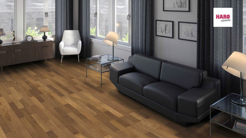 HARO Professional Parkett 4000 Trend Raucheiche Stab Allegro naturaLin plus main product photo