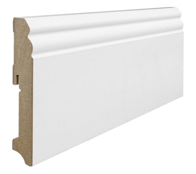 HARO Antique stick-on skirting 18x115 MDF White finished (paintable) main product photo