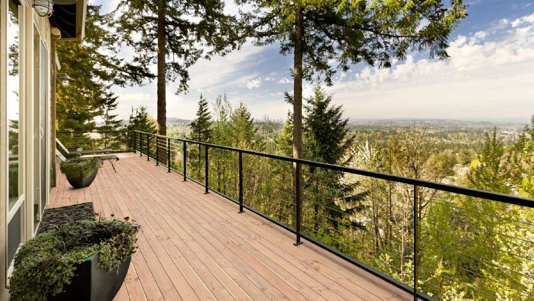 Holzterrasse Douglasie glatt/glatt 26 x 145 Raum3