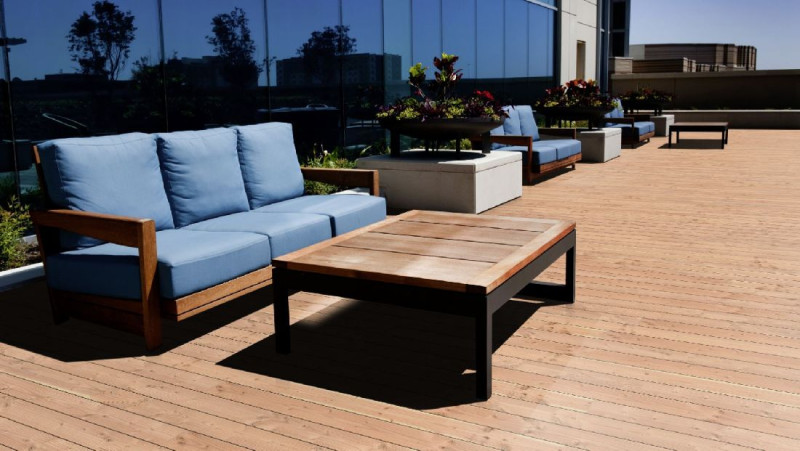Terraza de madera Abeto Douglas liso/liso 26 x 145 x 4000-5000 main product photo