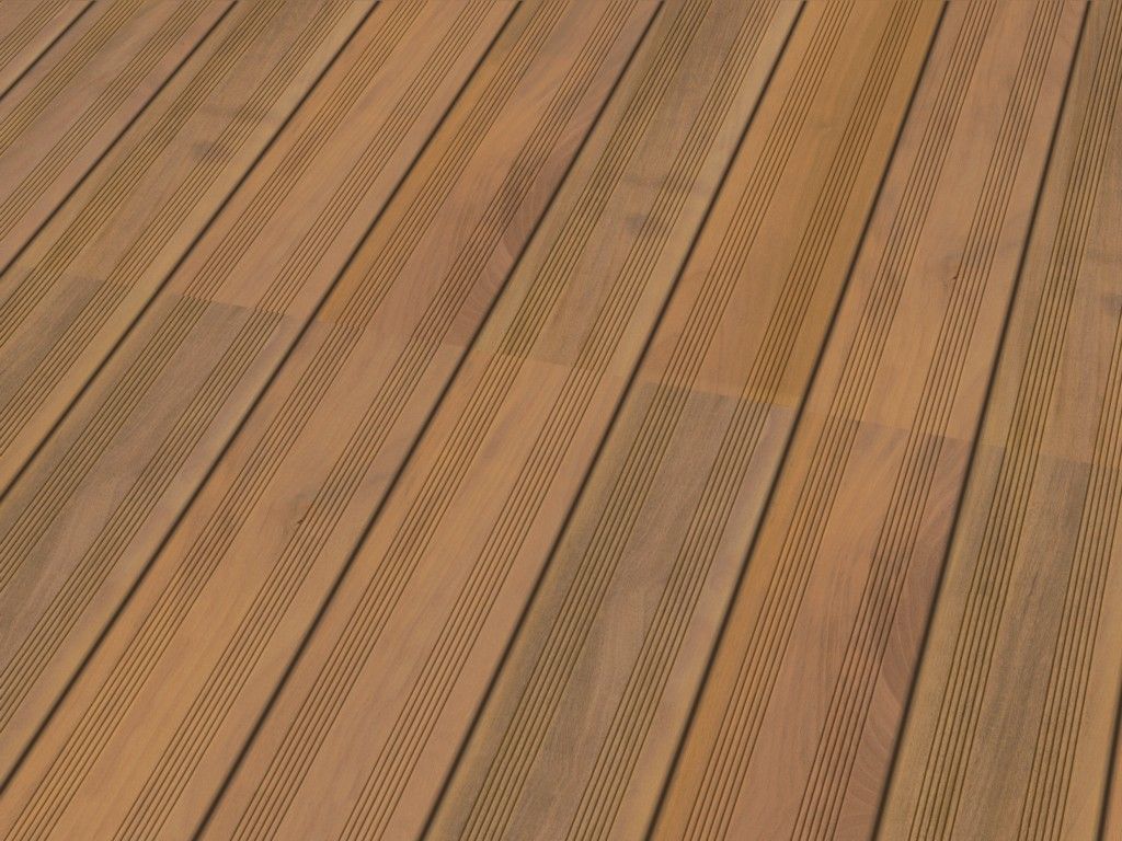 Holzterrasse Garapa Prime französisch 25 x 145 Raum1