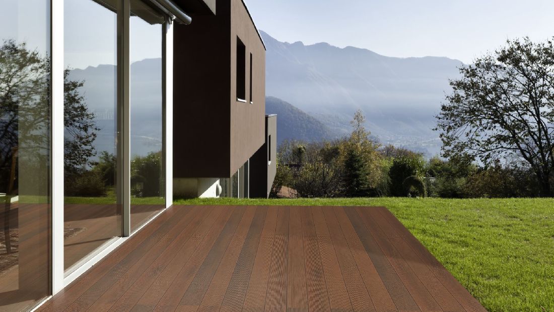 Holzterrasse Ipé Prime gerillt 21 x 145 Raum5