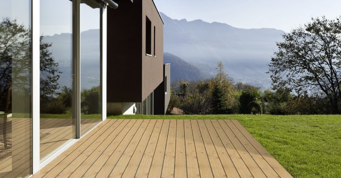 Holzterrasse Lärche sibirisch us hobelfallend FSC-Mix gerillt 26 x 143 x 3000-6000 R7