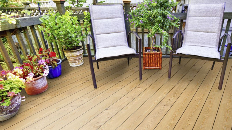 Terraza de madera alerce siberiano us cepillado FSC-Mix liso/liso 26 x 143 x 3000-6000 main product photo