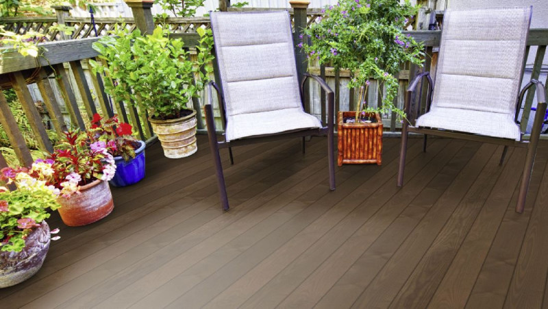 Terrasse en bois Frêne Thermo Prime Lame rainure languette FSC-Mix lisse 21 x 130 x 1800-3000 main product photo