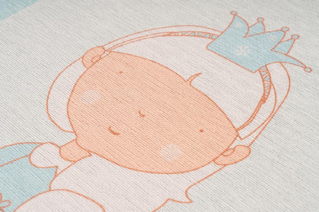 Kinderteppich Blau KLEINE PRINZESSIN rechteckig Höhe 5 mm Raum3