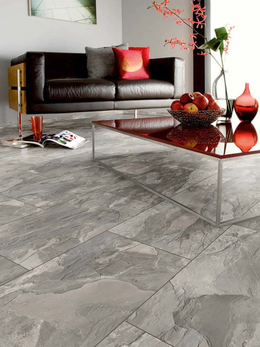 Kings Canyon Suelo de diseño EcoHarmony Pizarra Gris Baldosa 4V main product photo