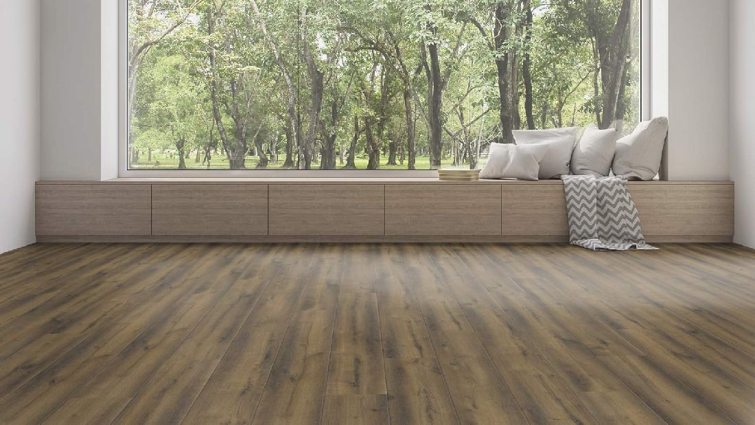 Kings Canyon Echtholzboden WaterProtect Gebürstete Eiche angefeuert Breitdiele M4V Raum6