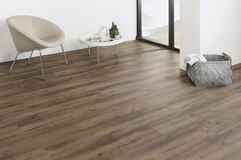 Kings Canyon Suelo de madera auténtica WaterProtect Cepillado Roble Ahumado Tablón ancho M4V main product photo