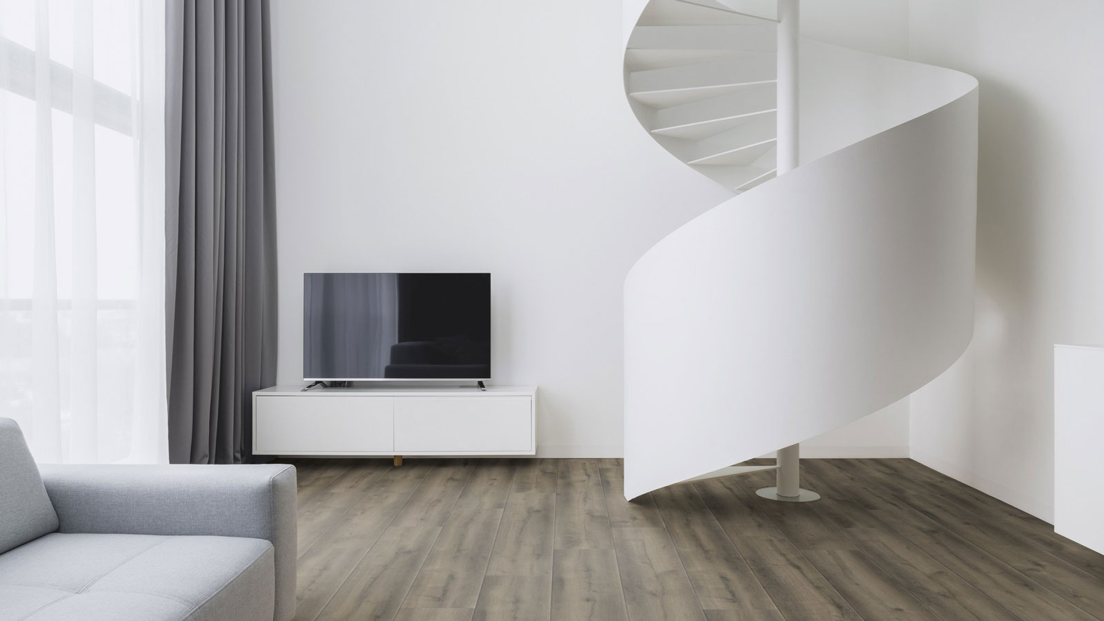 Kings Canyon Echtholzboden WaterProtect Gebürstete Räucher-Eiche Breitdiele M4V Raum3