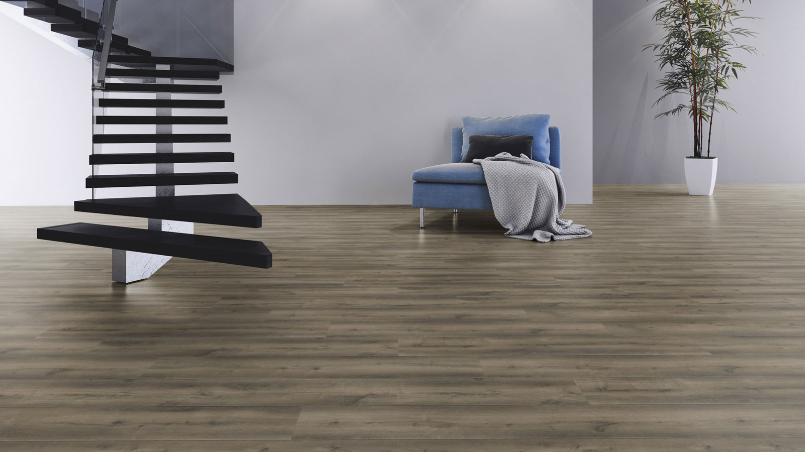 Kings Canyon Echtholzboden WaterProtect Gebürstete Räucher-Eiche Breitdiele M4V Raum4