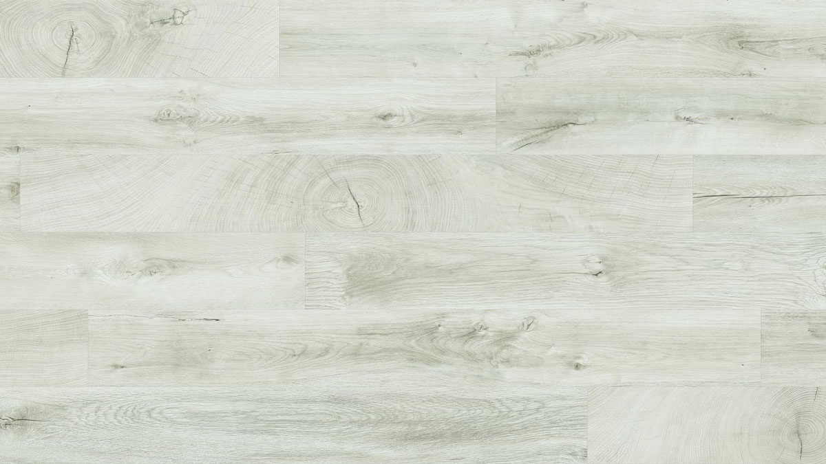 Kings Canyon Hochglanz Laminat Classic ET P Arktische Eiche weiss 1-Stab Landhausdiele 4V Raum1