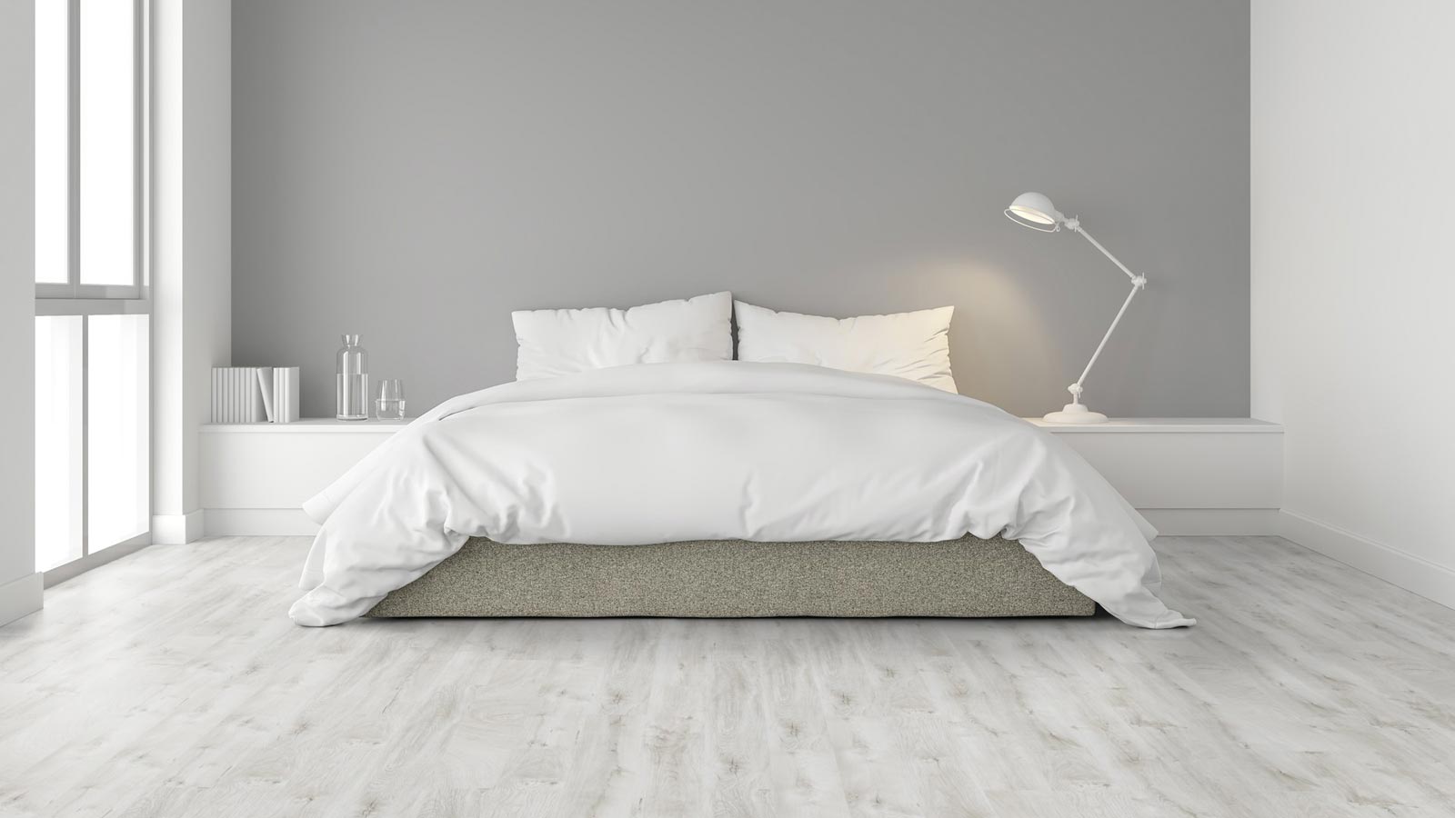 Kings Canyon Hochglanz Laminat Classic ET P Arktische Eiche weiss 1-Stab Landhausdiele 4V Raum4