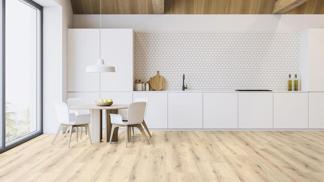 Kings Canyon Laminat Classic Extra-Breitdiele Eiche Valyria hell Breitdiele XL 4V Raum3