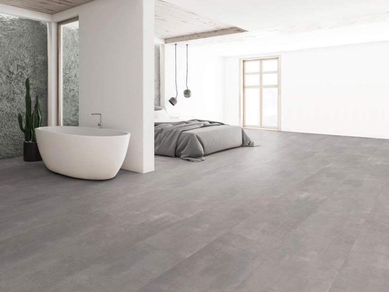 Kings Canyon Laminate Classic RealFeel Concrete Gray Tile XXL 4V main product photo