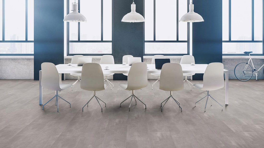 Kings Canyon Laminat Classic RealFeel Beton grau Fliese XXL 4V Raum6