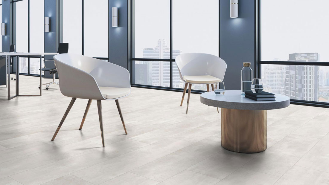 Kings Canyon Laminat Classic RealFeel Beton weiss Fliese XXL 4V Raum8