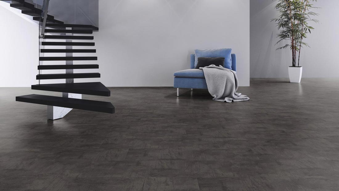 Kings Canyon Laminat Classic RealFeel Metall Eisen mit Rosteffekt Fliese XXL 4V Raum3