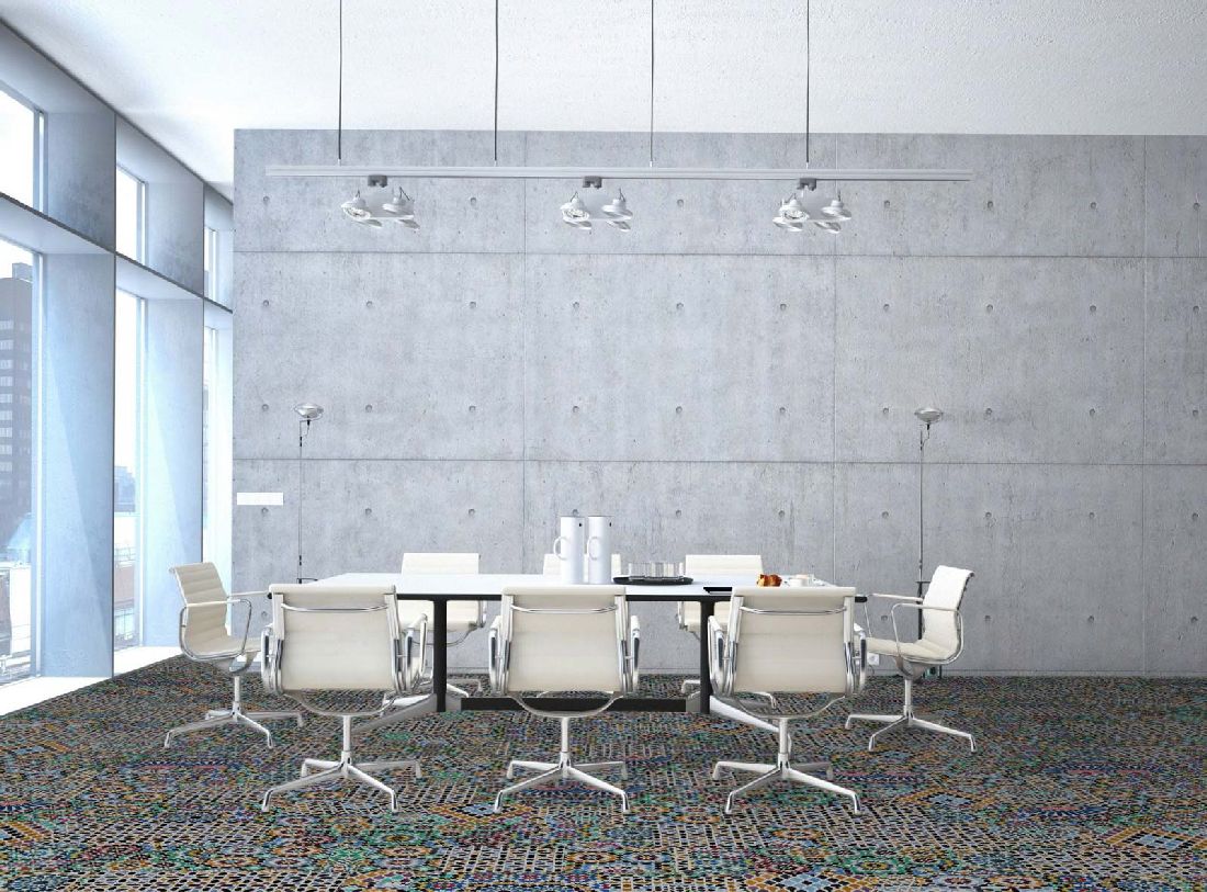 Kings Canyon Laminat Patchwork Blumen bunt Fliese zum Klicken Raum7